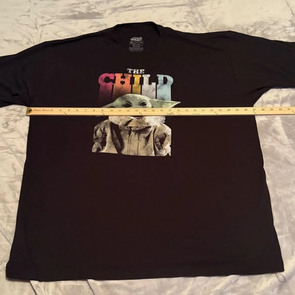 Star Wars "The Child" Grogu Graphic T-Shirt 3XLT Black Grogu (Baby Yoda) - Picture 6 of 8